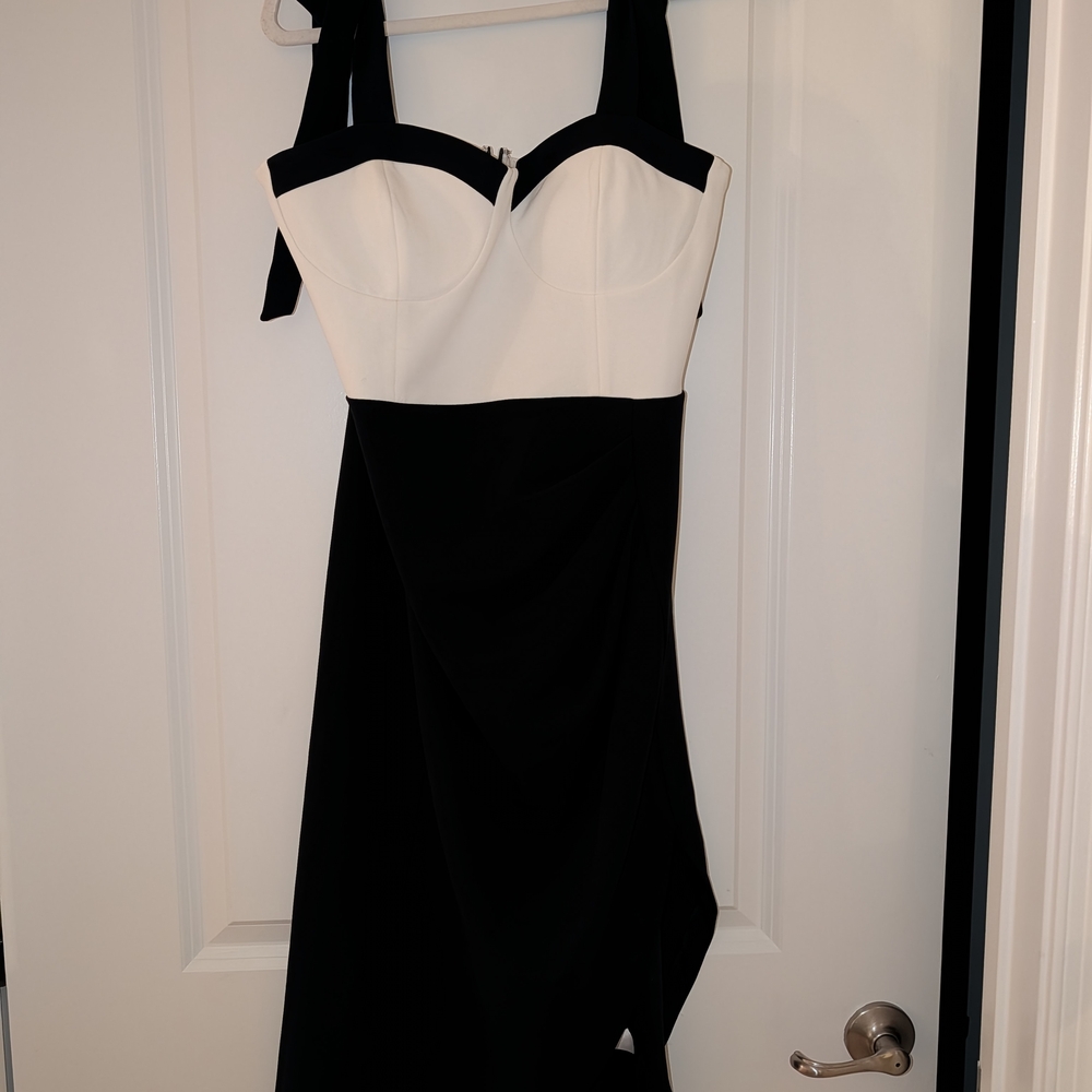Express Black and White Dress